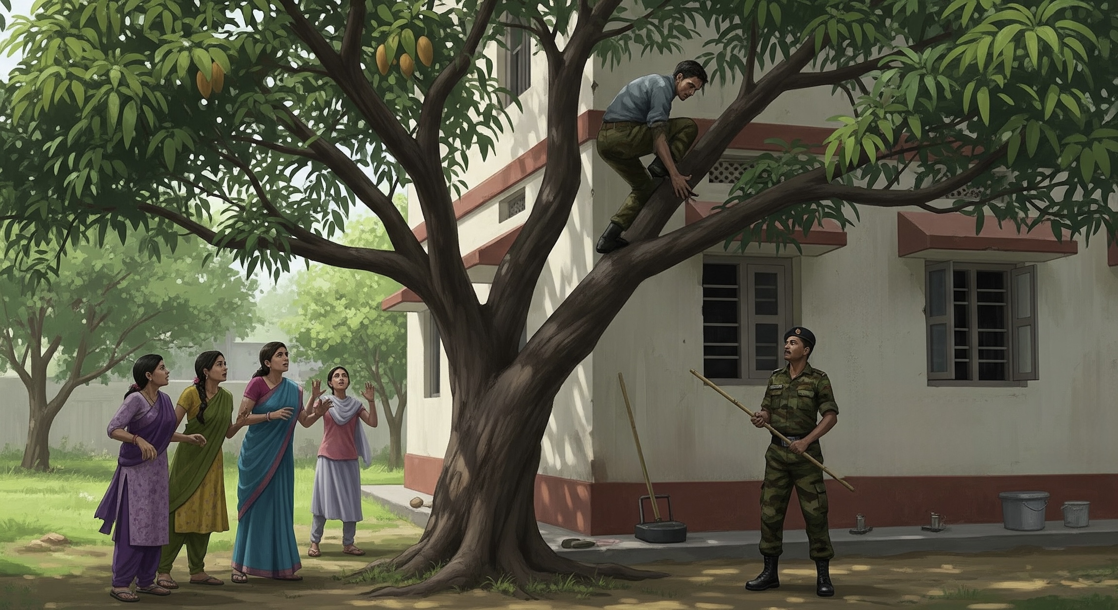 Man in Mango Tree